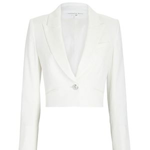 Veronica beard fabiola linen blend jacket Size 10 white new with tag